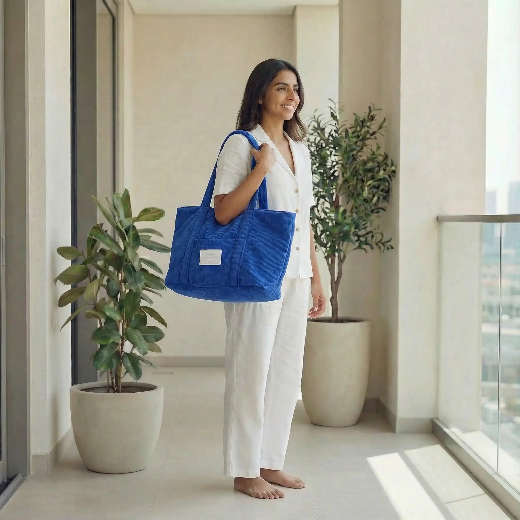 Corduroy Tote Bag - Image 4